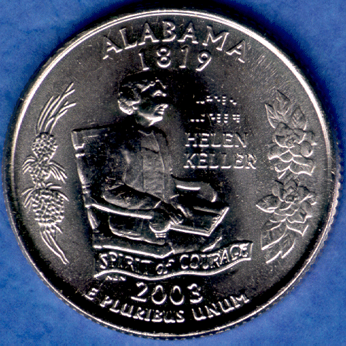 AL Alabama Uncirculated State Quarter (MS-60 or better) from Mint Bags.