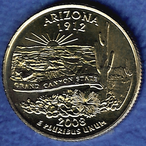 AZ Arizona Uncirculated State Quarter (MS-60 or better) from Mint Bags.
