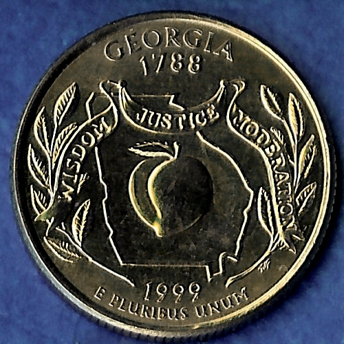 GA Georgia Uncirculated State Quarter (AU-60 or better)