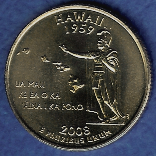 HI Hawaii Uncirculated State Quarter (MS-60 or better) from Mint Bags.