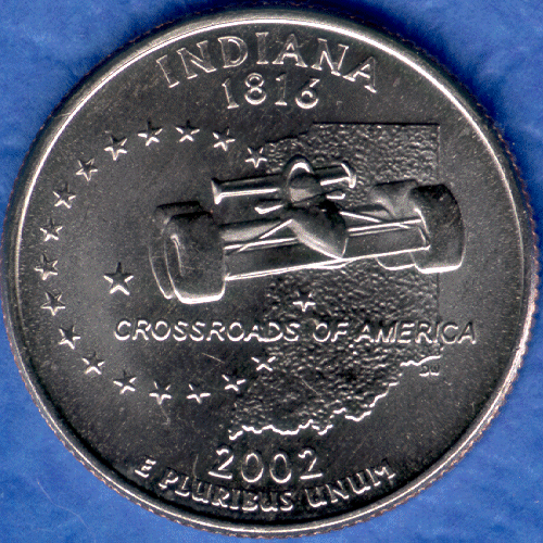 IN Indiana Uncirculated State Quarter (MS-60 or better) from Mint Bags.