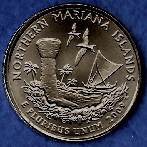 MP Northern Mariana Islands Territorial quarter (MS-60 or better) from Mint Bags.