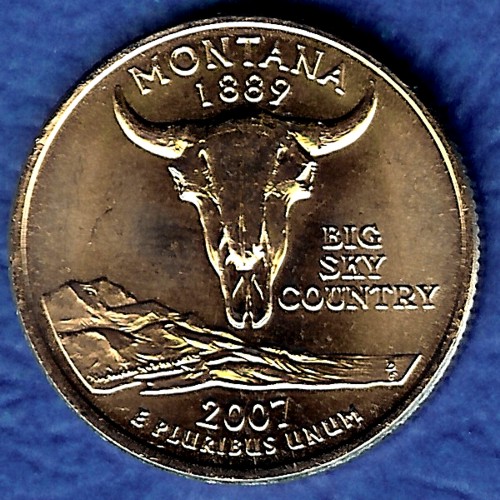 MT Montana Uncirculated State Quarter (MS-60 or better) from Mint Bags.
