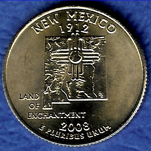 NM New Mexico Uncirculated State Quarter (MS-60 or better) from Mint Bags.
