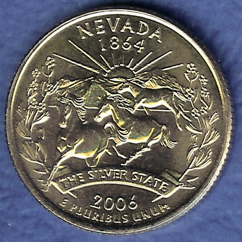 NV Nevada Uncirculated State Quarter (MS-60 or better) from Mint Bags.