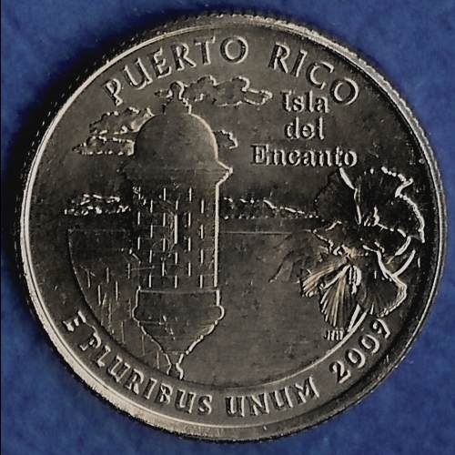 PR Puerto Rico Territorial quarter (MS-60 or better) from Mint Bags.