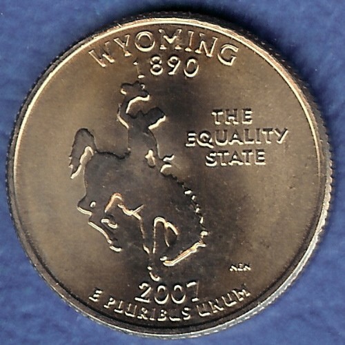 WY Wyoming Uncirculated State Quarter (MS-60 or better) from Mint Bags.